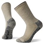 Smartwool Mountaineer Classic Edition Maximum Cushion Crew Socks Hiking, Taupe, M