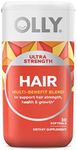 OLLY Ultra Strength Hair Softgels, Supports Hair Strength, Health and Growth, Biotin, Keratin, Vitamin D, B12, Hair Supplement, 30 Day Supply - 30 Count (Packaging May Vary)