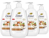 Dove Advanced Care Hand Wash Shea Butter & Warm Vanilla 4 Count for Soft, Smooth Skin, More Moisturizers than the Leading Ordinary Hand Soap, 12 oz