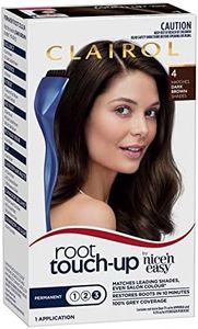 Clairol Root Touch Up, 4 Dark Brown, Permanent Colour, 100% Grey Coverage, Permanent Root Colour