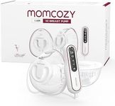 Momcozy Ultra-Light & Hands Free Breast Pump V2, Potent Wearable Pump with 27 Pumping Combinations, Low Noise Painless Portable Double Electric Pump, 17/19/21/24/27mm Flange