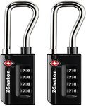 Master Lock Padlock, Set Your Own Combination TSA Accepted Luggage Lock, 1-5/16 in. Wide, 4696T (Pack of 2)