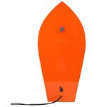 Alomejor Fishing Trolling Diving Board Plastic Fishing Diving Board Orange Color Portable Sea Fishing Planer Board for Fishing Boat (270mm)