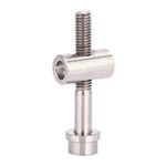 Yosoo Health Gear M5 Titanium Bolts for Bike, Bicycle Seatpost Fixed Bolt Round Head Screw with Washer for MTB Bicycle Stem(M5x35mm)