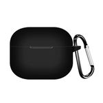 Colorcase Front & Back Full Protection Silicon Case Cover for Boat Airdopes 91 - (Black) (EarBuds Not Included)