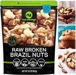 NUT CRAVINGS - Raw Broken Brazil Nuts, Unsalted, No Shell, Whole, (32oz - 2 LB) Bulk Nuts Packed Fresh in Resealable Bag - Kosher Healthy Snack, Natural Keto Vegan