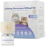 Onsinn Cat Pheromones Calming Diffuser, 2 in 1 Cat Calming Starter Kit (Diffuser Head 48mL Vial), Effectively Relieve Anxiety Stress Cat Calming Diffuser, Calm Relaxing Fits All Cats, Blue