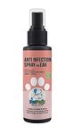 PET PERK Ear Anti-Infection Spray For Dogs Advanced Nanotechnology Based Formulation Soothing Relief For Ear Infections Suitable For All Dog Breeds Dogs (100 Ml, 1 Bottle)