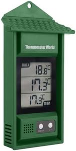 Max Min Thermometer Digital - Garden Greenhouse Room Growroom Conservatory Can Be Used Indoor or Outdoor