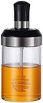 NETXE 250 Ml Honey Dispenser Glass Bottle With Dipper Stick Spoon, honey Storage Glass Container With Dipper Spoon For Home, small Honey Jar Bottle For Kitchen (Pack Of 1) (HONEY JAR)