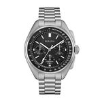 Bulova Archive Series Men's Watch, Stainless Steel Lunar Pilot Chronograph, Silver-Tone (Model: 96B258)