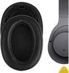 Geekria QuickFit Replacement Ear Pads for Sony MDR-100ABN WH-H900N Headphones Ear Cushions, Headset Earpads, Ear Cups Cover Repair Parts (Black)