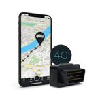 Salind GPS - SALIND 08 4G - Mini GPS Tracker for Cars, Lorries, Vehicles - Connection via OBD2 - UK & Worldwide Real Time Tracking, Safe Area, Route Memory System and Alarms