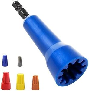 Wire Nut Twister,LISTENJIALE Wire Twister Tool for Drill and Wire Connector Driver with 1/4" Chuck(Blue)