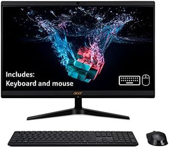 Acer Aspire C22-1700 All-in-One PC - (Intel Core i3-1215U, 8GB, 256GB SSD, 21.5 Inch Full HD Display, Wireless Keyboard and Mouse, Windows 11, Black)