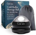 Gya Labs Cold Massage Roller Ball - 3-in-1 Recovery Tool for Cryotherapy, Heat Therapy & Aromatherapy - Massage Ball for Back - Muscle Roller Ball for Massage Oil - Massage Ball Roller for Face & Cold Therapy Ball