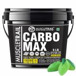 Muscle Trail Carbo Max | 28g Carbs | 4kg (Green Mango) Lean muscle mass | Weight gainer | 110 Calories | 1g Sugar | Complex Carbohydrates for gain | Post Workout Recovery