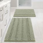 H.VERSAILTEX Bathroom Rug Sets 2 Pi