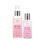 TNW-THE NATURAL WASH Steam Distilled Rose Water/Toner/Makeup Remover (Free from Artificial Fragrance & Alcohol) - 100 ml & 200 ml - Combo, Pack of 2