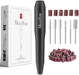 MelodySusie Electric Nail Drill Machine,PC120I Portable Electric Nail File Efile Set for Acrylic Gel Nails, Manicure Pedicure Tool with Nail Drill Bits Sanding Bands Dust Brush, Black