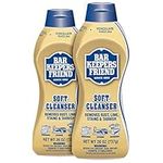 Bar Keepers Friend Soft Liquid Cleanser- Multipurpose Cleaner & Rust Stain Remover for Stainless Steel, Porcelain, Ceramic Tile, Copper, Brass 26 Oz (Pack of 2)