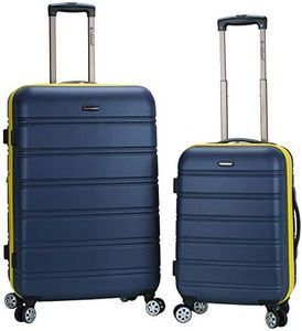 Rockland Melbourne Hardside Expandable Spinner Wheel Luggage, Navy, 2-Piece Set (20/28), Melbourne Hardside Expandable Spinner Wheel Luggage