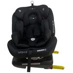 Cozy N Safe Apollo 360 Rotation Spin Toddler, Child Car Seat, Group 0+/1/2/3 (0-36kg, Birth to 12 Yrs), Rear & Forward Facing, ISOFix & Top Tether, 5 Recline Positions, Side Impact Protection - Black