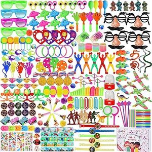Max Fun 288pcs Party Favors for Kids Birthday Party Favor Valentines Day Gifts Carnival Prizes Box Toy Assortment Classroom Rewards Goodie Bag Fillers Pinata Filler Bulk Toys Treasure Box (288pcs party favors)