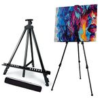 Artify 67 Inches Double Tier Easel Stand, Adjustable Height from 22-67”, 3 in 1, for Painting and Display with a Carrying Bag 1PACK