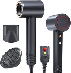 Rizzdeek High-Speed Hair Dryer, 110,000 RPM 300M Negative Ions Blow Dryer for Ultimate Shine & Frizz-Free Hair, Intelligent Thermo-Control Fast Drying,Lightweight Quiet Hair Dryer with Magnetic Nozzle