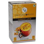 GnB GRANULES n BEANS Turmeric Latte Instant Milk Premix Haldi & Jaggery - (10 Sachet X 22G = 220G) (Pack Of 3)