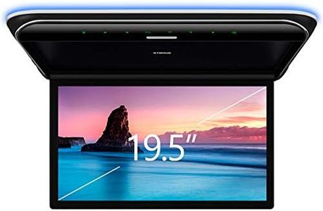 XTRONS 19.5 Inch Car Overhead Player 16:9 Wide Screen 1080P Video Car Roof Mount Monitor Ultra-Thin Flip Down Overhead Car Monitor Supports IR, HDMI, USB, AV Input, Stereo Speakers