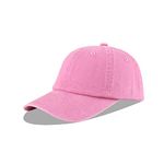 LANGZHEN Unisex Baseball Cap 100% Cotton Fits Men Women Washed Denim Adjustable Dad Hat(Pink, Large)