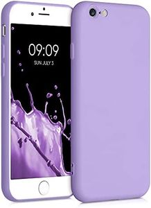 kwmobile Custodia Compatibile con Apple iPhone 6 / 6S Cover - Back Case per Smartphone in Silicone TPU - Protezione Gommata - lavanda lilla
