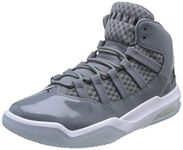 NIKE Men's Jordan Max Aura Basketball Shoes, Grey Cool Grey Black White Clear 010, 10 UK