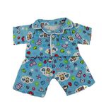 Cute Blue Teddy Pyjamas PJs Outfit Teddy Bear Clothes/fits 8-10 inch (25cm) Teddy Bears