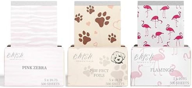 Hair Salon Pop Up Foils, 5"x10.75", 500 Sheets, Thicker Foil (Animal Collection Trio)