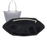 Lckaey Purse Organizer Insert for Longchamp Le Pliage Large Tote - Felt Organizer 1028black-L
