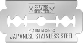 Viking Revolution100 Count Double Edge Razor Blades - Men's Safety Razor Blades for Shaving - Platinum Japanese Stainless Steel Double Razor Shaving Blades for Men for a Smooth, Precise and Clean Shave