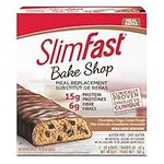 1 Box of Slimfast Bake Shop Meal Replacement Bars, with 15g of Protein & 5g Fiber, 5 - 60g Bars per Box = 5 Bars Total; Chocolatey Crispy Cookie Dough Bar