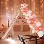 Party Propz Bride to Be Decoration Set Combo- 26pcs Bride to Be Decoration, With White Net Curtains, Led Lights | Bachelorette Party Decorations | Bride to Be Tent Decor, Bridal Shower Decorations Kit