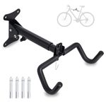 Wall Mounted Bike Hanger Rack for Bike Storage and Space Saving with Foam Padded Protective Frame by Poweka Angle and Wall Distance Adjustable Foldable MTB Road Bike Wall Mount Bike