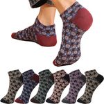 London Hills women socks ankle length || Ankle Socks for Women || Premium Cotton women socks, Ideal for Daily Casual Wear/Gym/Office - Free Size - Assorted - Colours and styles may vary