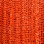 Krati Exports 5 PC - 5 feet Marigold Garland |Indian/American Wedding Party Mantle Decoration, Faux Garlands Wedding Garland, Diwali Decoration, Spring Bush Floral! (Dark Orange)