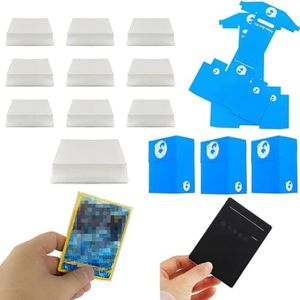 DeElf 1000 Bulk Clear Card Sleeves for Playing Card Standard Size Trading Game Fit MTG Baseball and Sport Cards Acid Free Enhance Penny Protector
