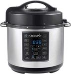 Crock-Pot Express Outer Lid Pressure Cooker CSC051, 12-in-1 Programmable Multi-Cooker, Slow Cooker, Steamer and Saute, 5.6 Litre, Stainless Steel