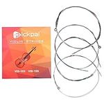 Violin strings Universal Full Set (E-A-D-G) Violin Fiddle String Strings Steel Core Nickel-silver Wound with Nickel-plated Ball End for 4/4 Violins