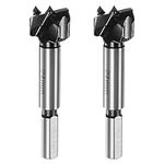 HARFINGTON 2pcs Forstner Drill Bit 24mm (15/16") K30/C1 Tungsten Carbide Tip Triangle Shank Wood Forstner Bit Opener Cutter for Hinge Hole Drilling Woodworking