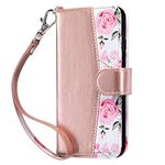 ULAK iPhone 6S Wallet Case, iPhone 6 Case, Flip PU Leather Phone Wallet with Card Holder Kickstand Shockproof Protective Cover for Apple iPhone 6s/6 Girls Women, Rose Gold