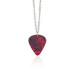 BYNNIX Guitar Pick Necklace Heart Pendant Eddie Munson Necklace Strange Horror Things Guitar Pick Pendant Necklace Guitar Pick Necklace for Women Men